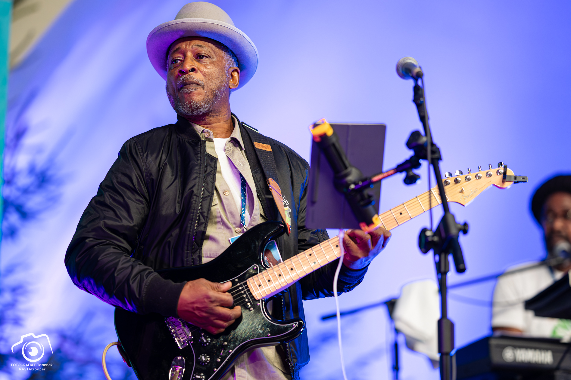Brinsley Forde on guitar