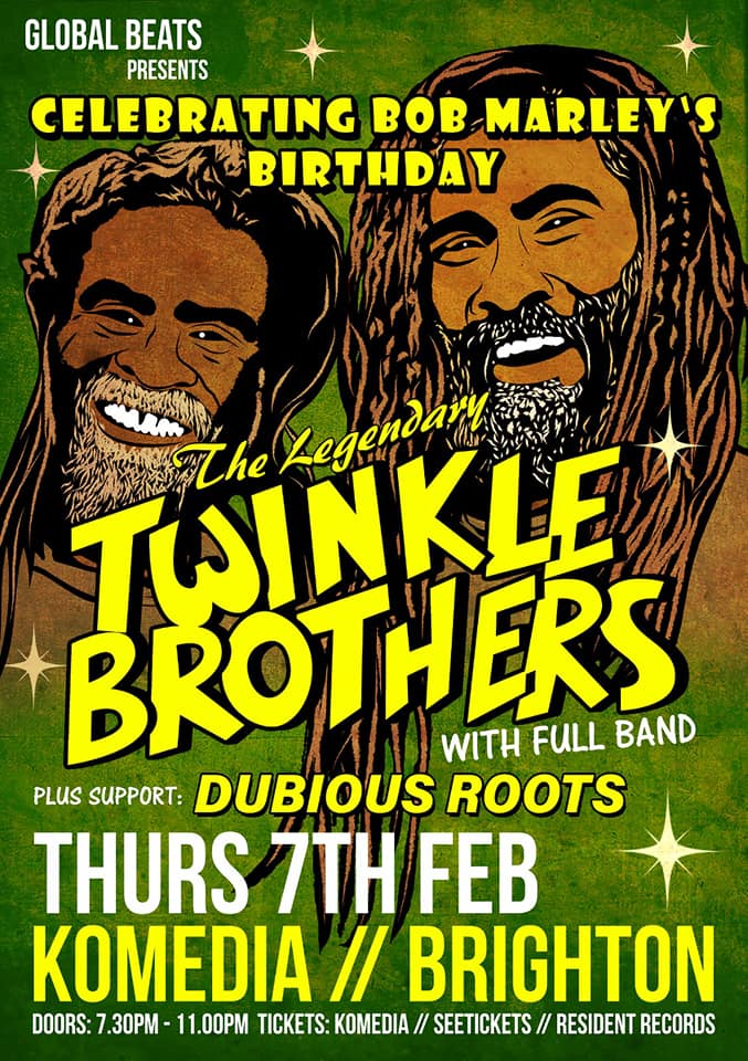 Global Beats Presents — Celebrating Bob Marley's Birthday with The Legendary Twinkle Brothers