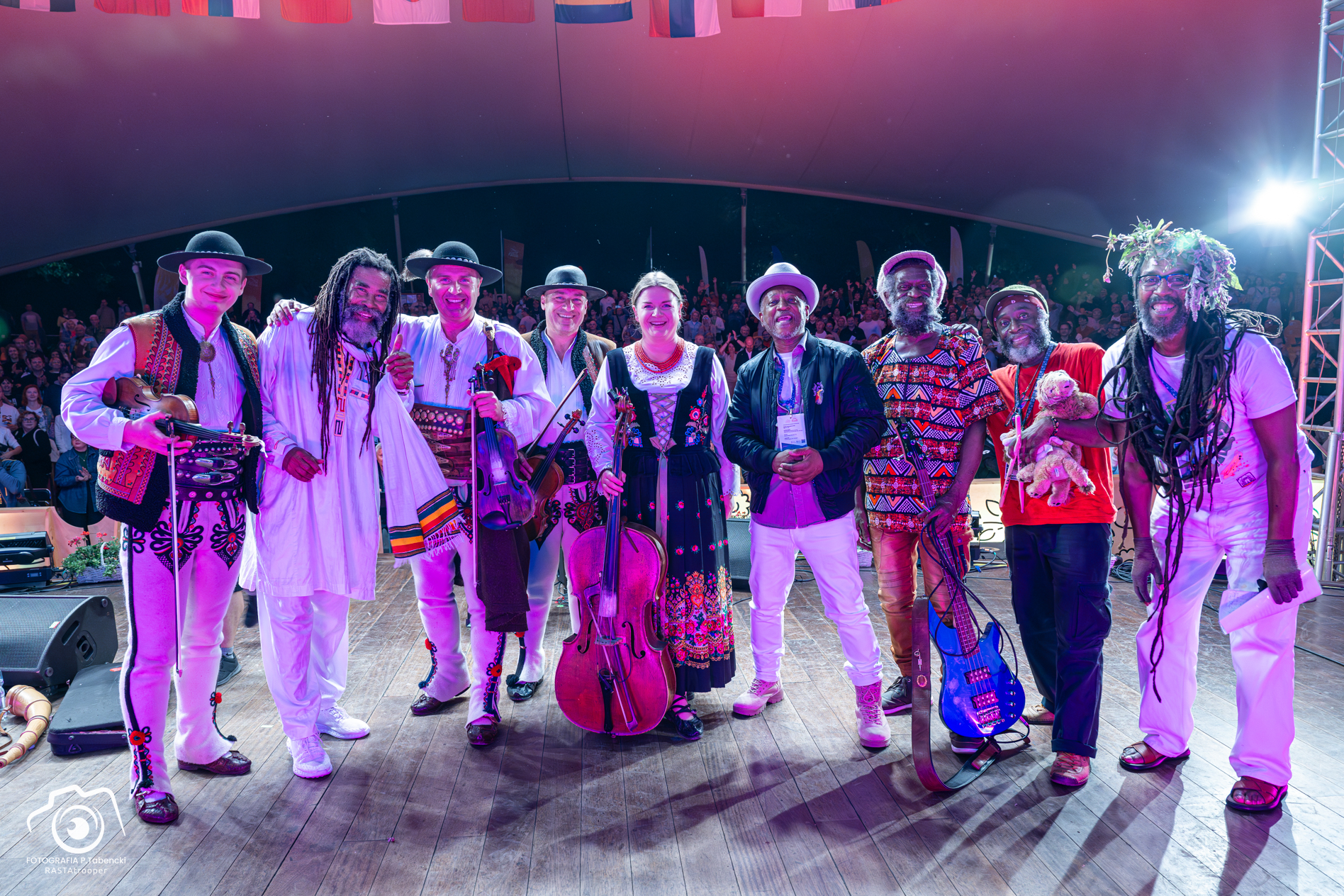 Twinkle Brothers and Trebunie Tutki  after the show