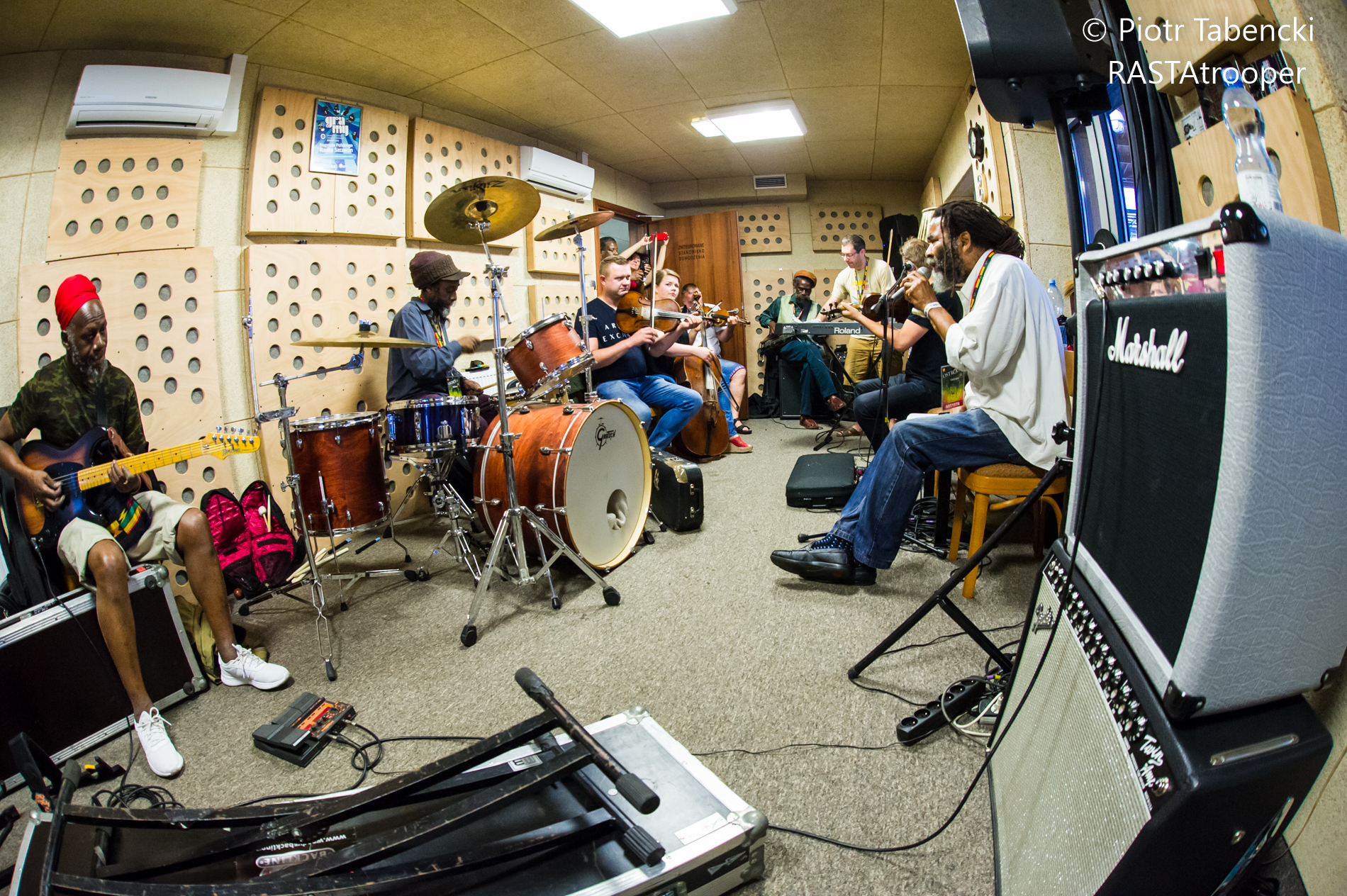 Twinkle Brothers and Trebunie Tutki rehearsing ahead of Ostróda Reggae Festival